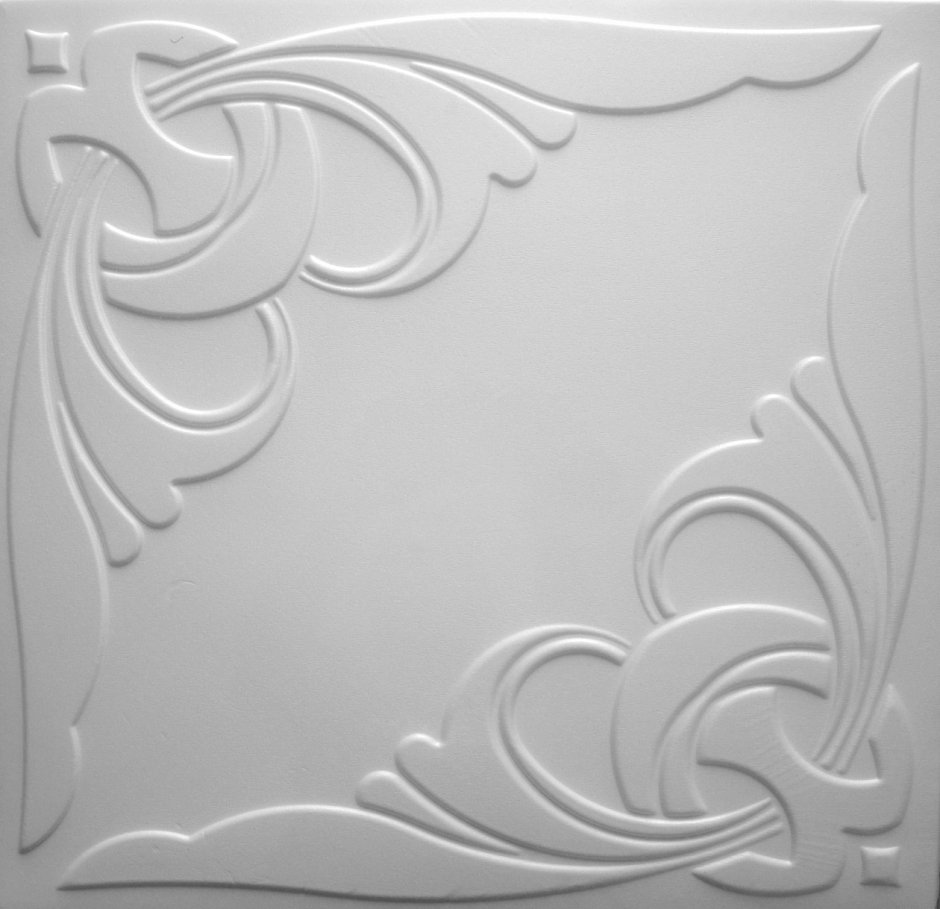 Плита потолочная белая Солид с4016