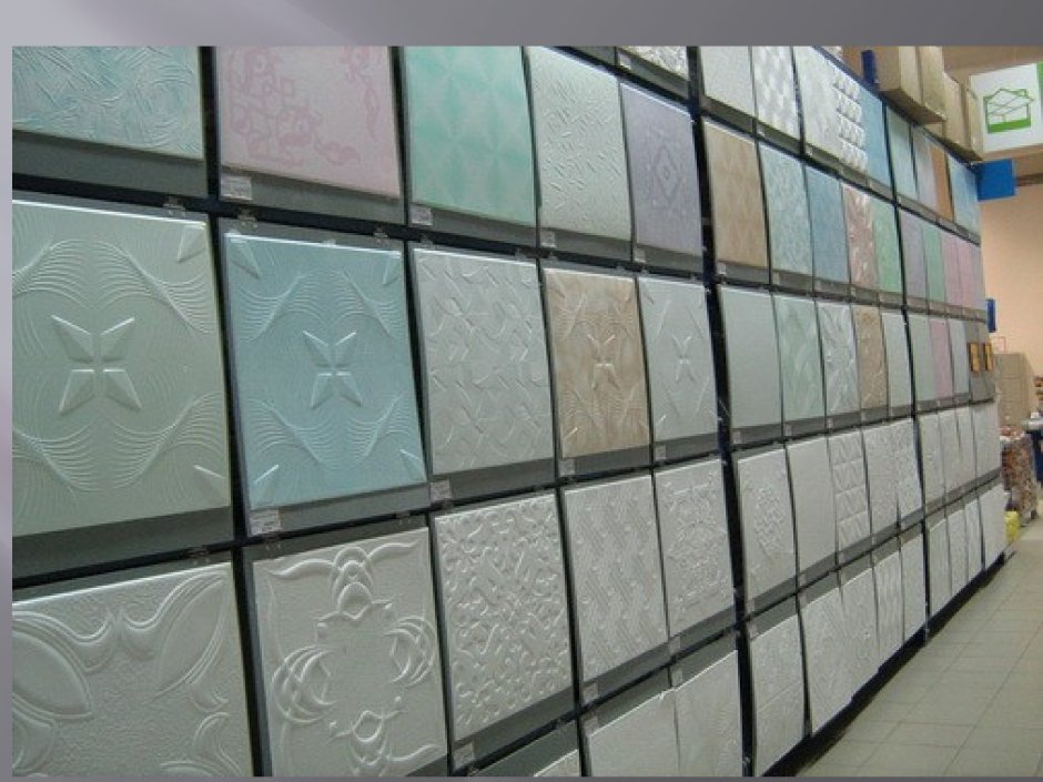 Потолочная плитка из пенополистирола