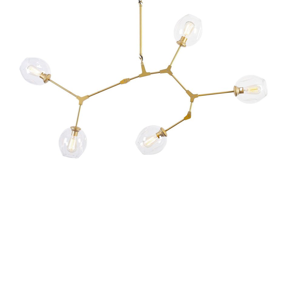 Люстра branching Bubbles 5 Nickel