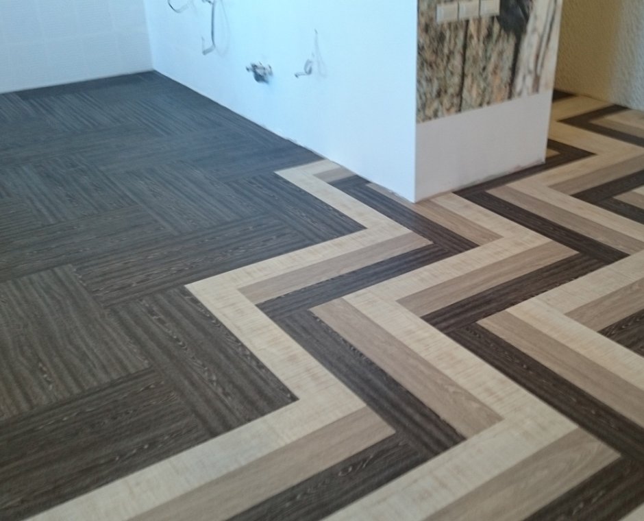 Раскладка ПВХ плитки