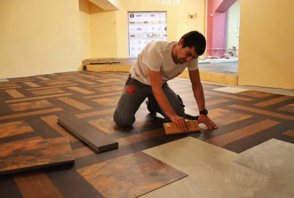 Полы кварц винил арт винил