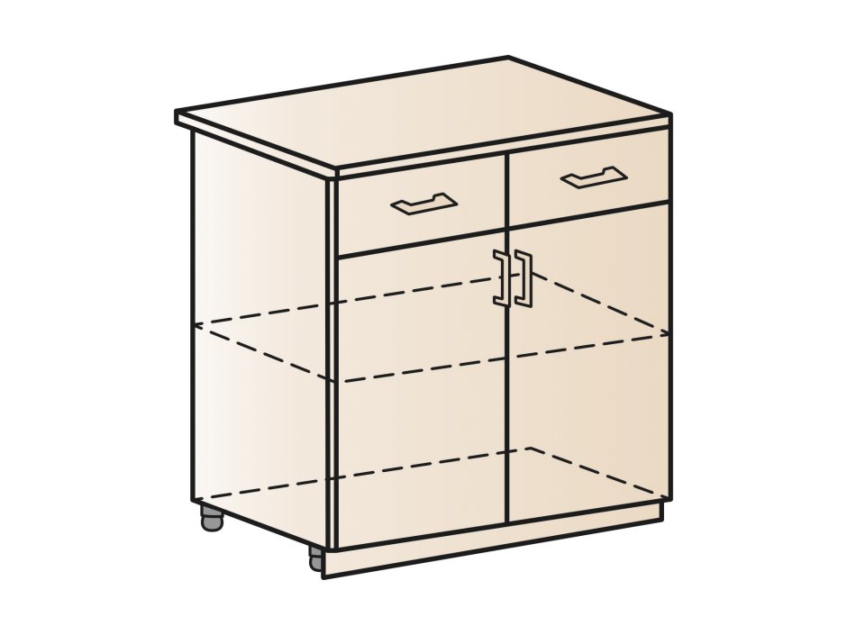 Шкаф Нижний шн1я 800 Валерия