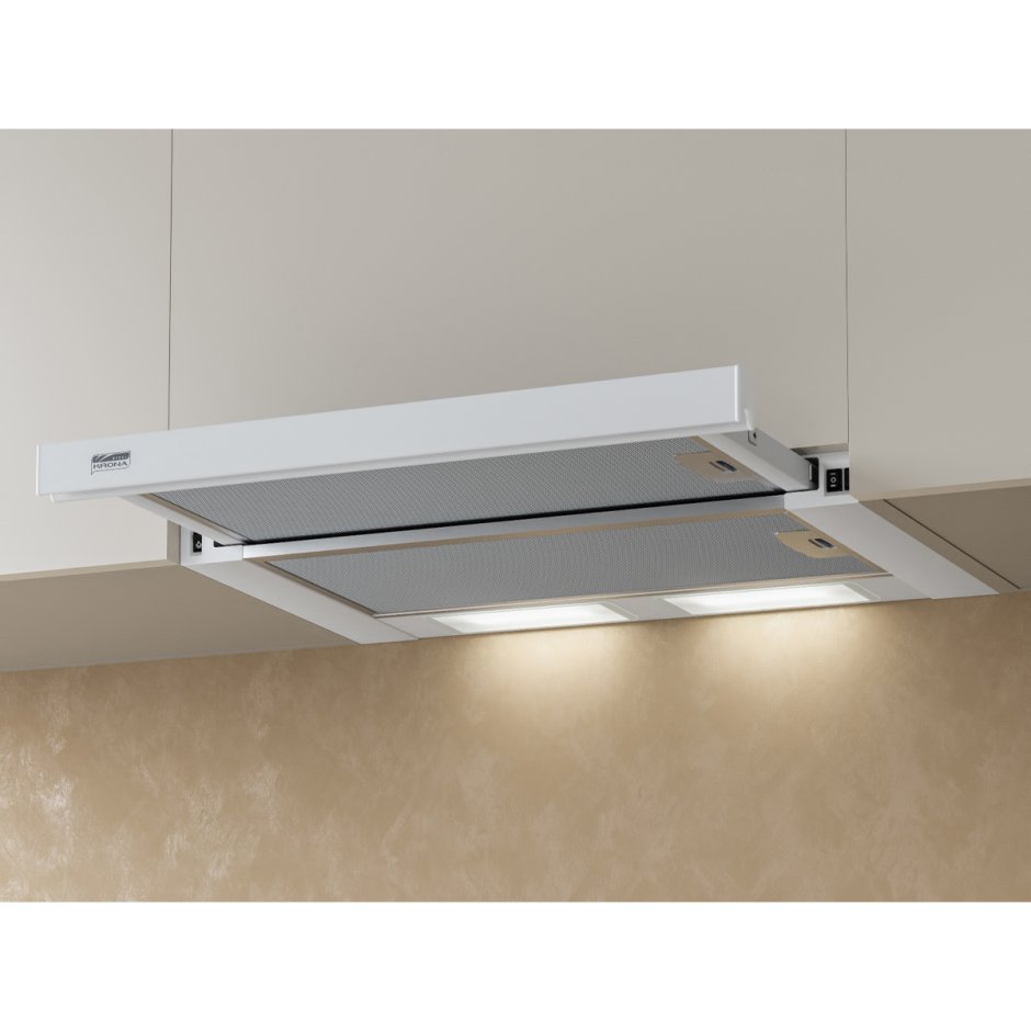 Встраиваемая вытяжка Krona Kamilla Slim 1m 600 White