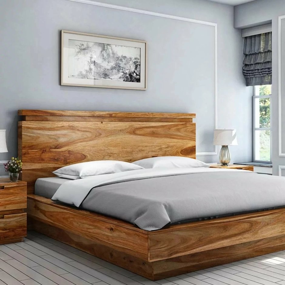 Design Wood кровать Модерн
