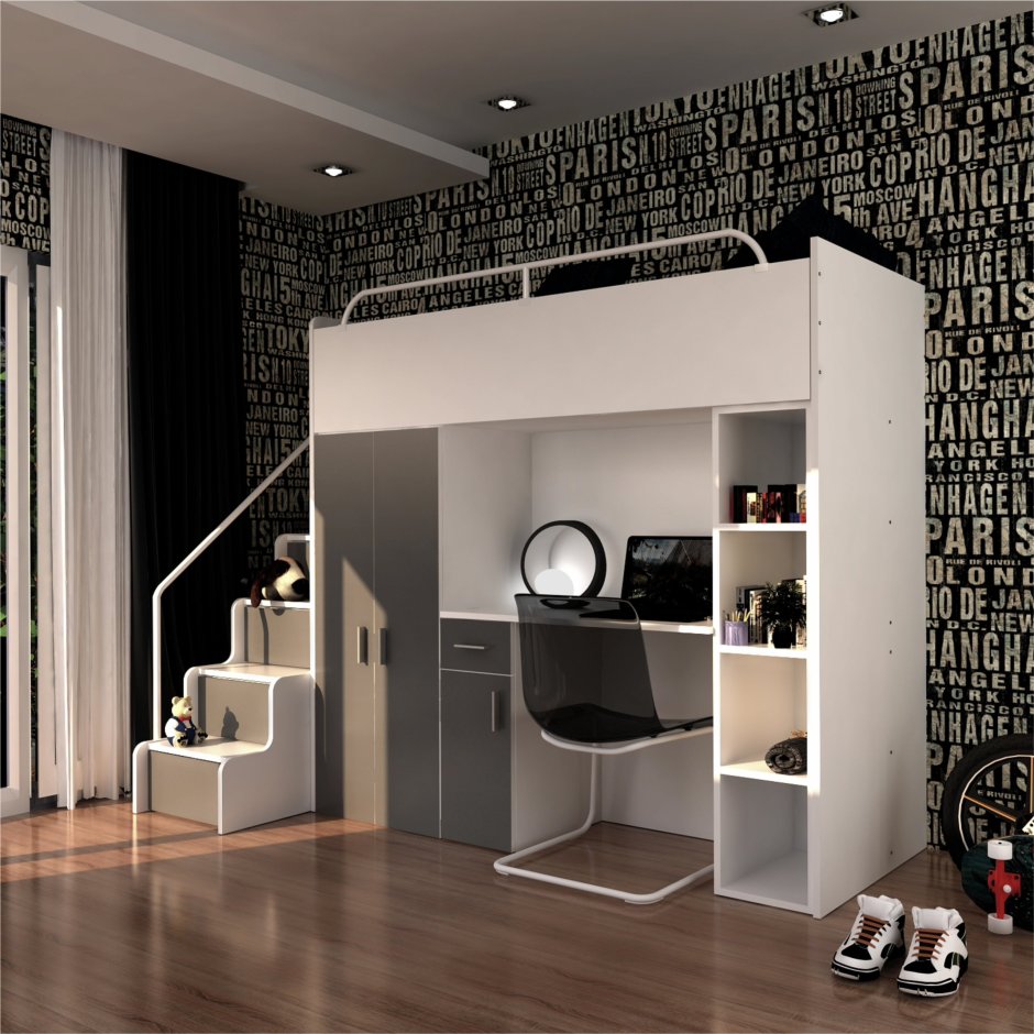 Двухъярусная кровать Мезонин