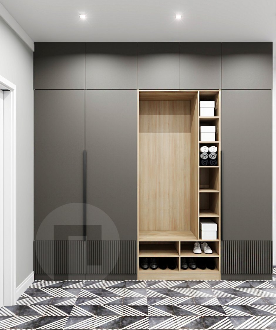 Шкаф серый матовый