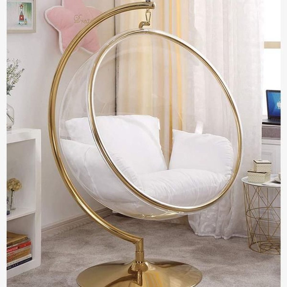 Подвесное кресло прозрачное