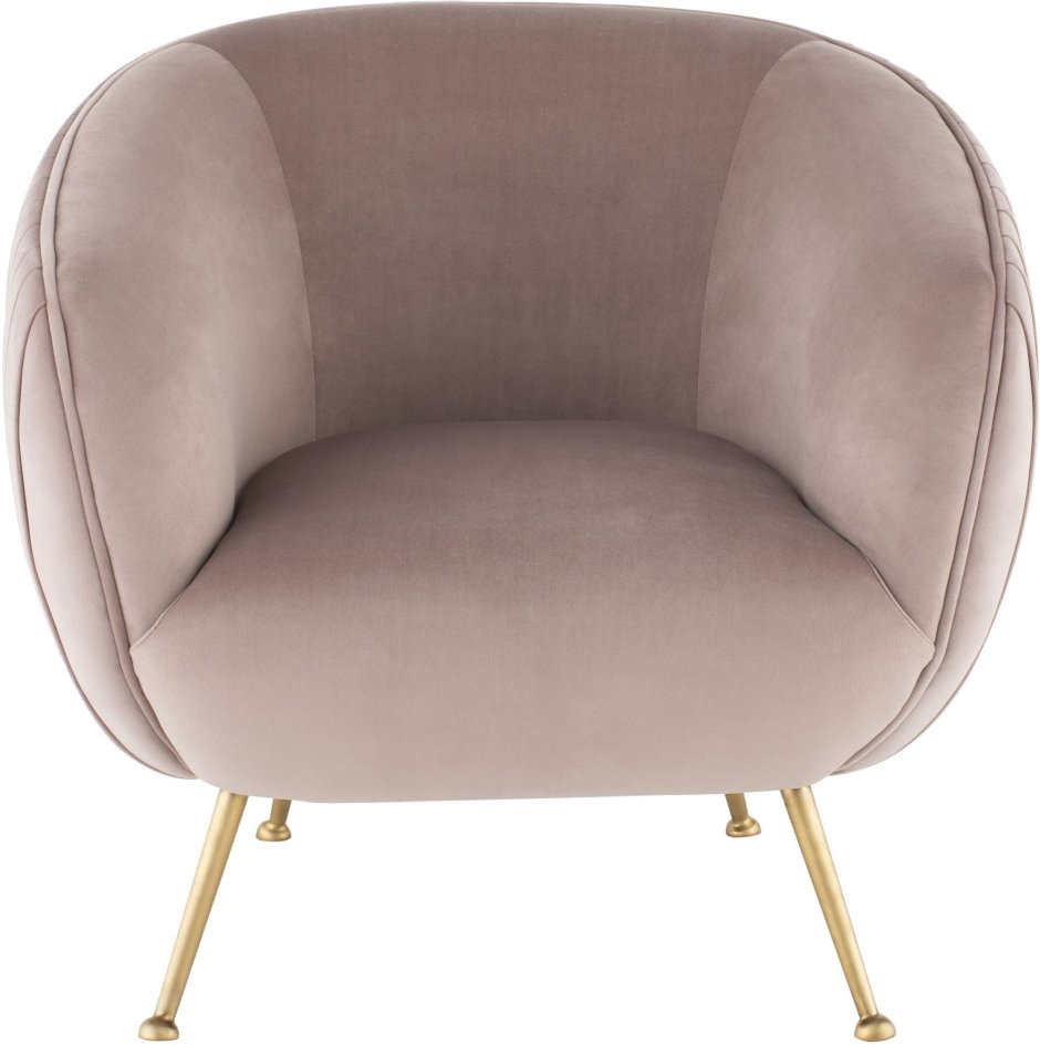 Adele Lounge Chair in blush Sheepskin
