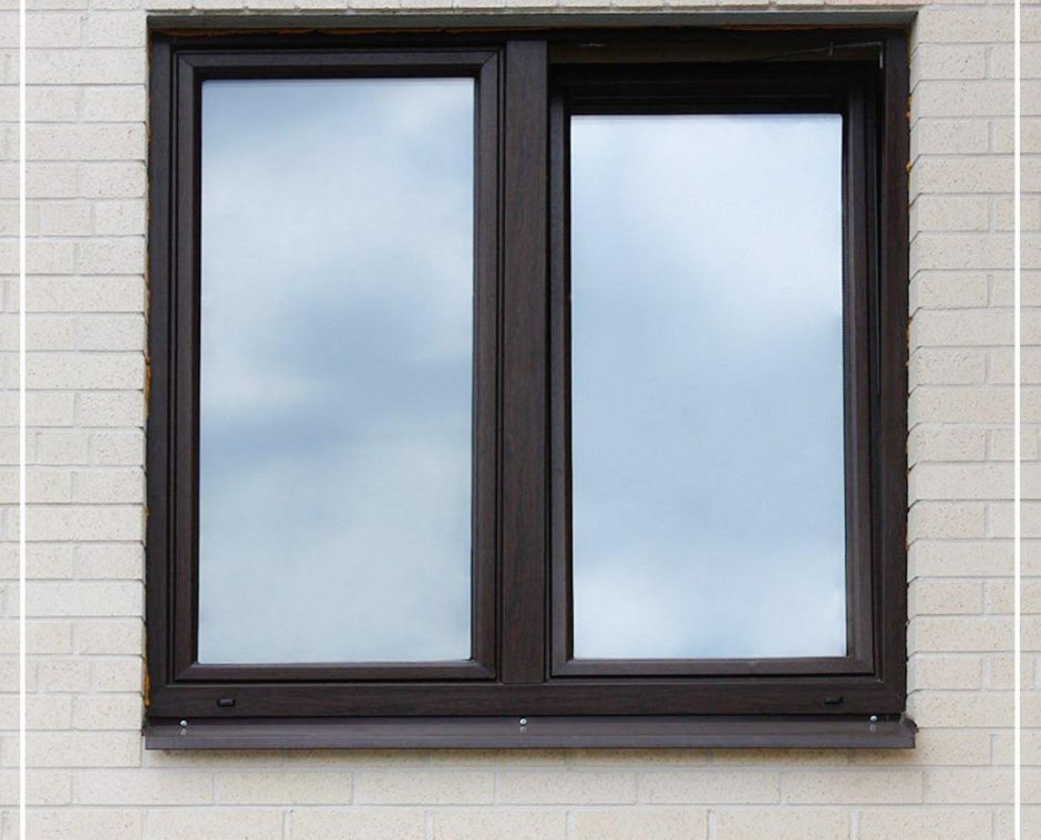 Окна Рехау шоколадно-коричневый