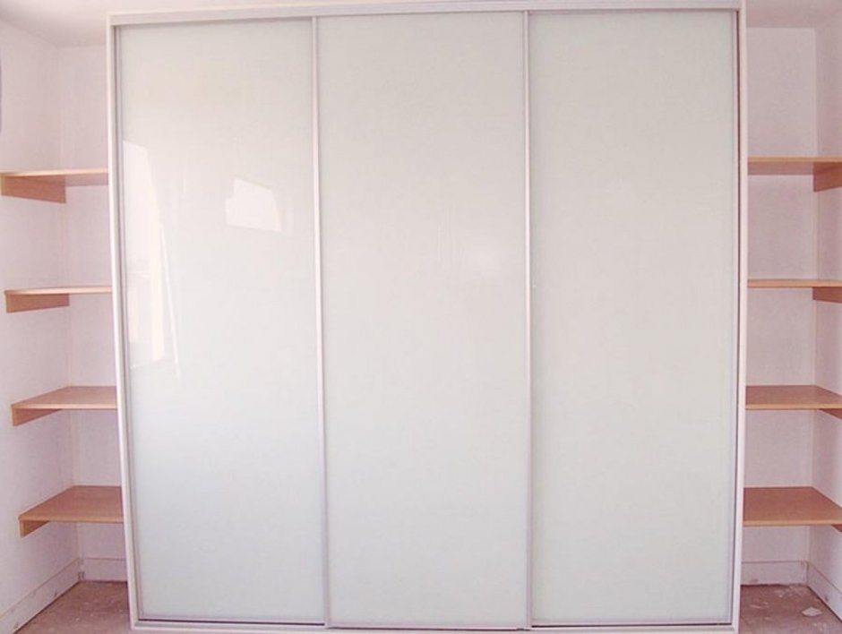 Двери купе лакобель белый