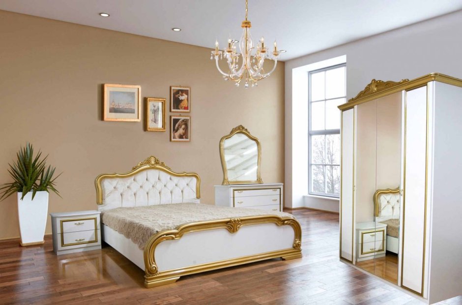 Спальня Гретта Меридиан белое золото