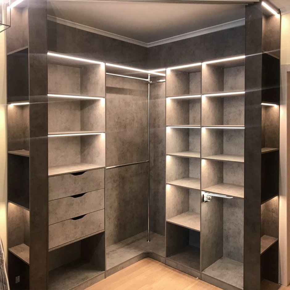 Угловой шкаф гардеробная