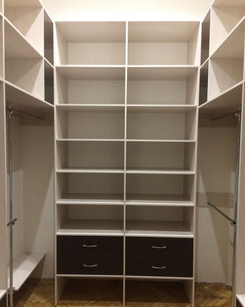 П-образная гардеробная 1.5 на 1.5 икеа