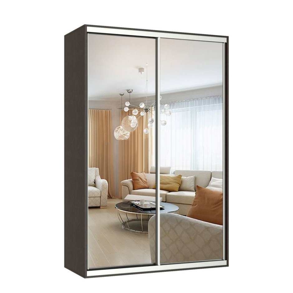 Шкаф-купе гамма респект 120х45 вяз с зеркалами