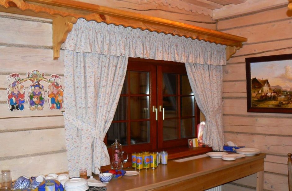 Занавески в избе