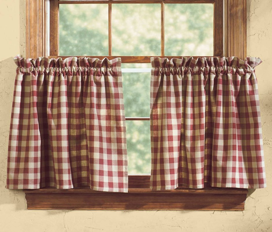 Занавески на окна в деревенском стиле