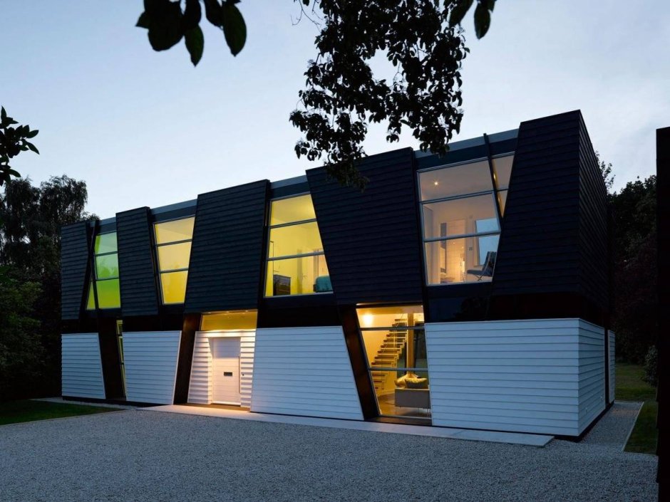 Современные двухэтажные здания