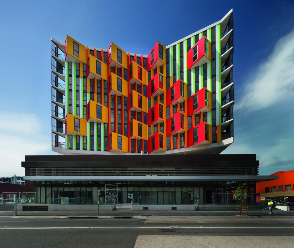 Фасад жилого здания в Мехико Kiral»