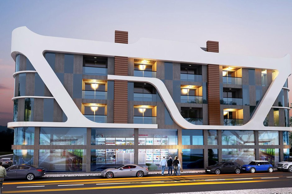 Современные фасады зданий