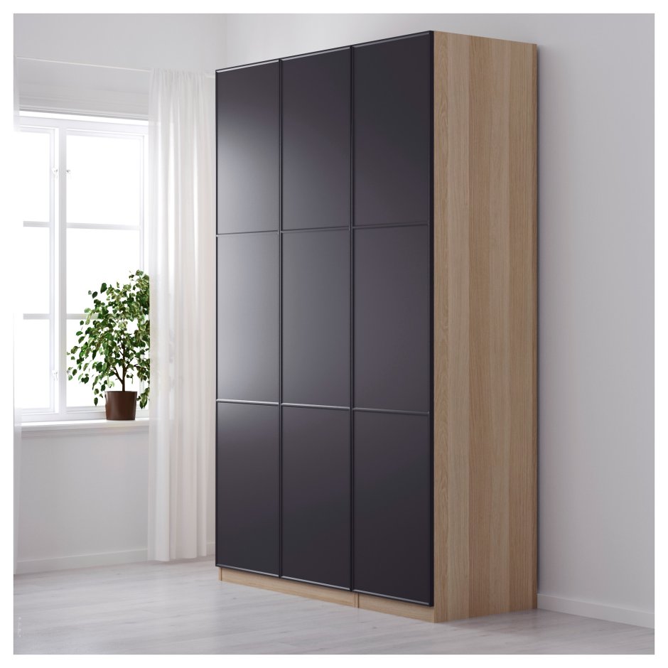 Шкаф икеа ПАКС серый