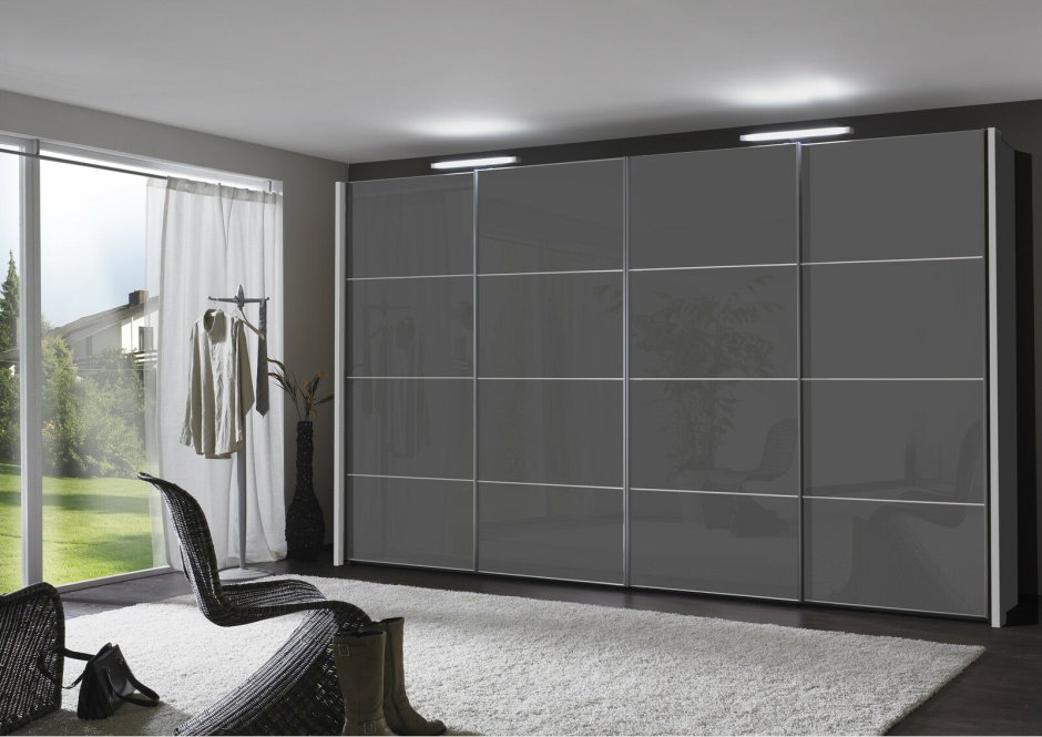 Шкаф купе серый