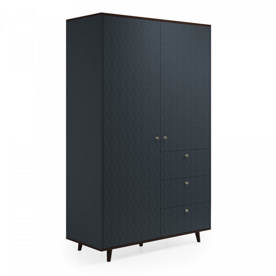 Шкаф двухстворчатый серый