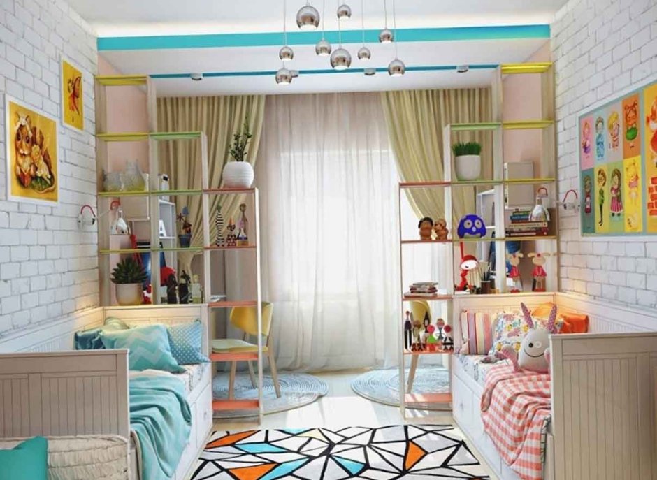 Комната 10 кв м для двоих детей разнополых детей