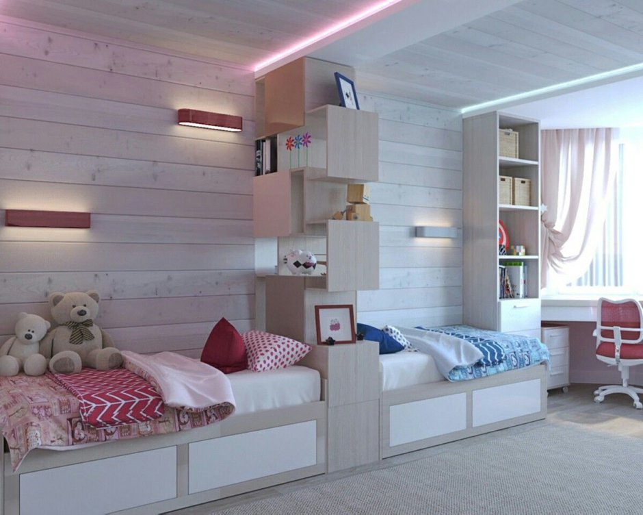 Комната 15 кв м для двоих детей разнополых