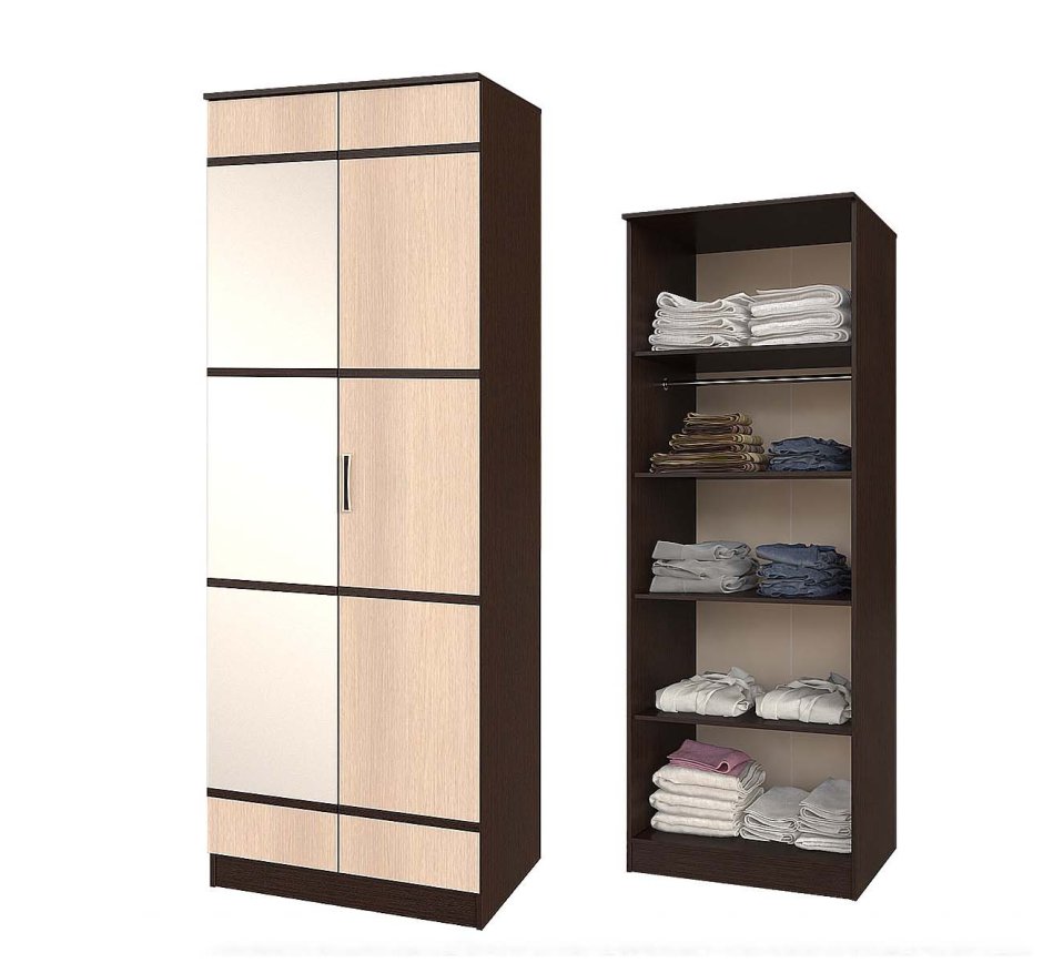 Шкаф Сакура 2-х створчатый с зеркалом