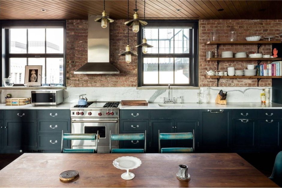 Кухня в стиле Индастриал Шик