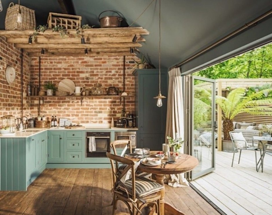 Летняя кухня лофт