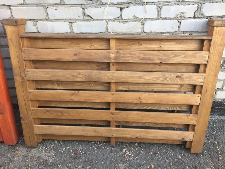 Деревянный забор горизонтально