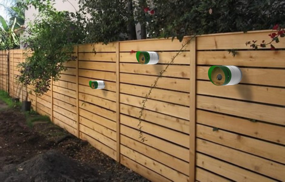 Забор из досок горизонтальный