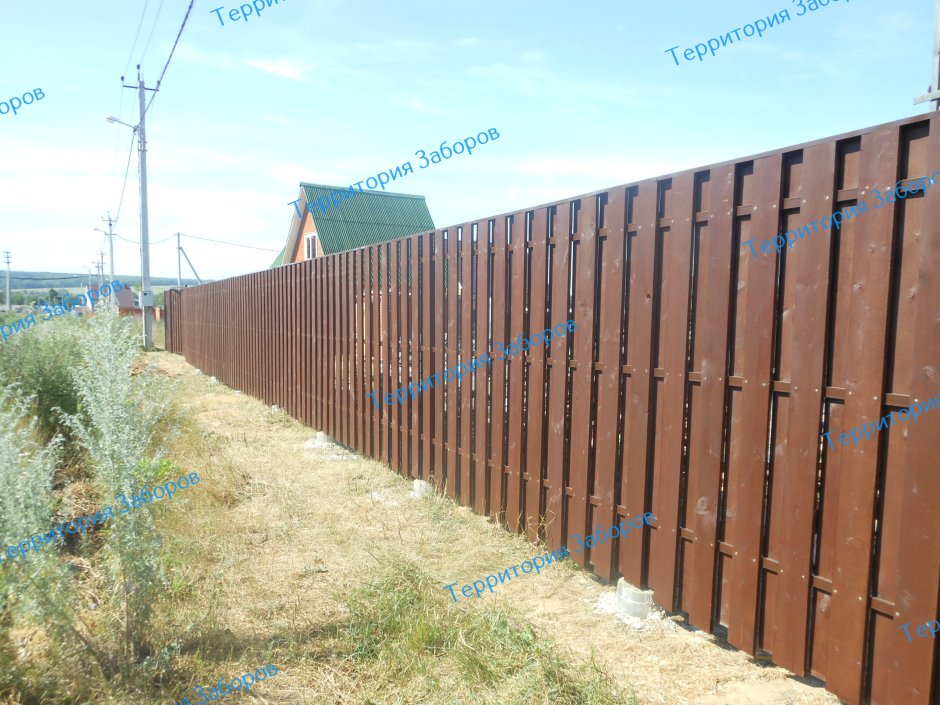 Вертикальная шахматка забор