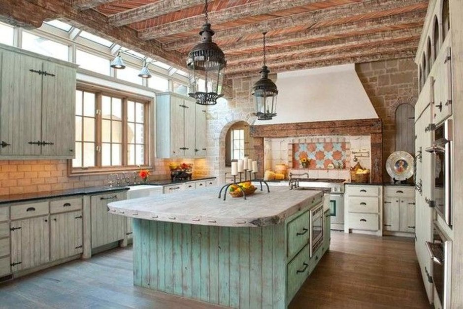 Кухня в стиле Кантри Эклектика Прованс