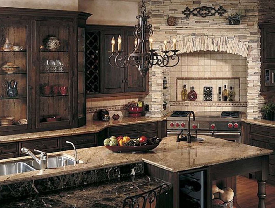 Кухня в Каменном стиле