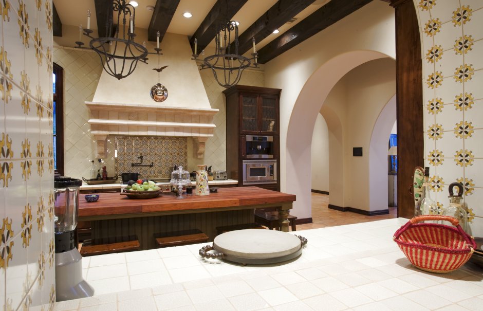 Вилла в средиземноморском стиле кухня