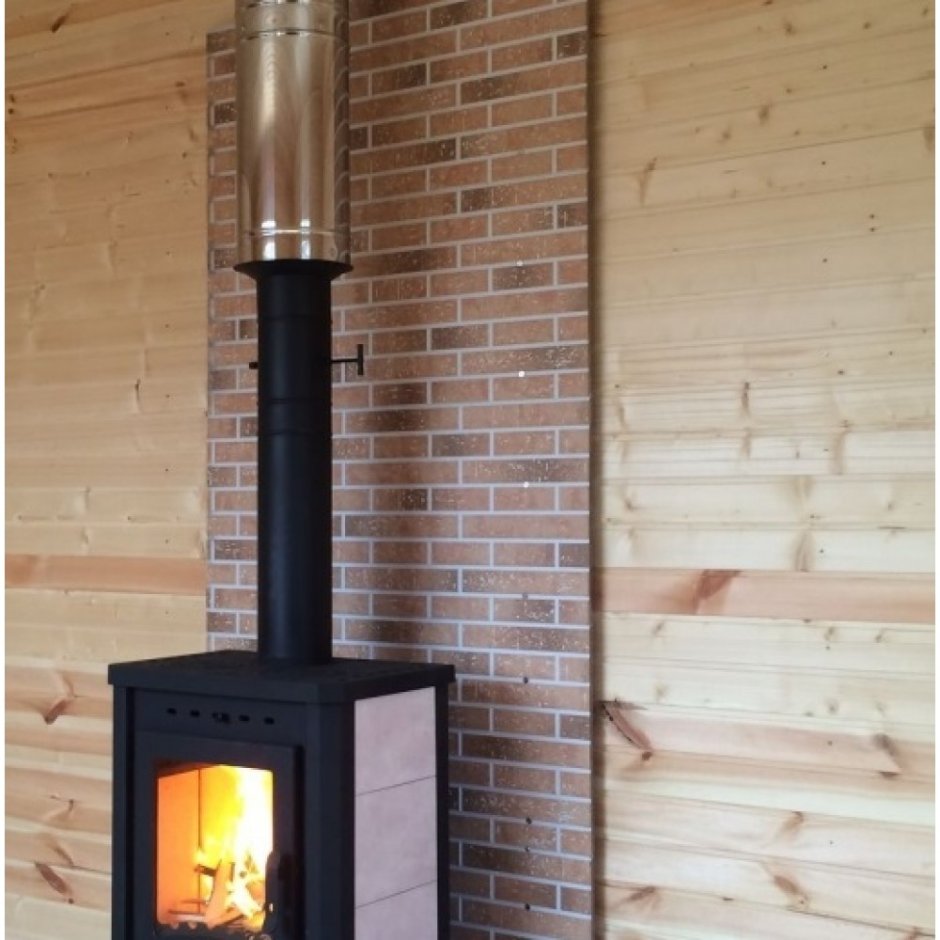 Печь-камин Бавария плитой монтаж