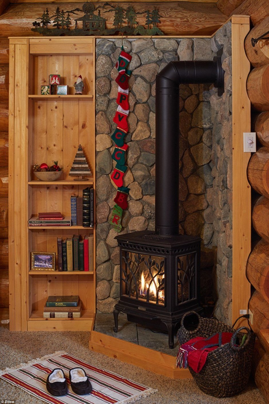 Камин в деревянном доме