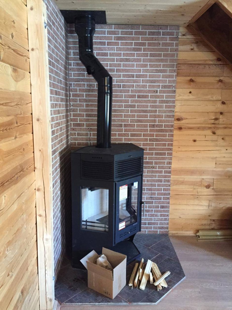 Дровяная печь-камин МЕТА Москва 12