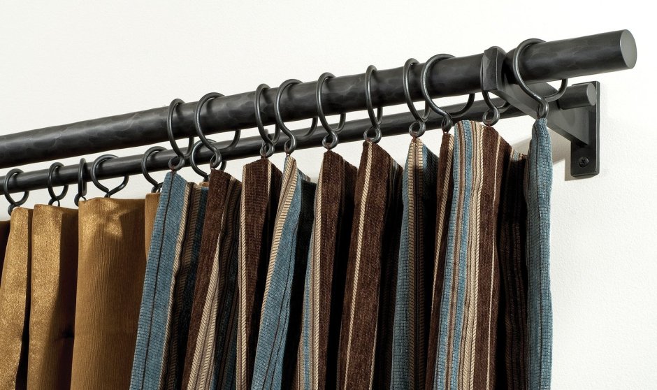 Карнизы для штор в стиле лофт