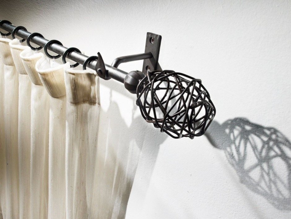 Карнизы для штор в стиле лофт