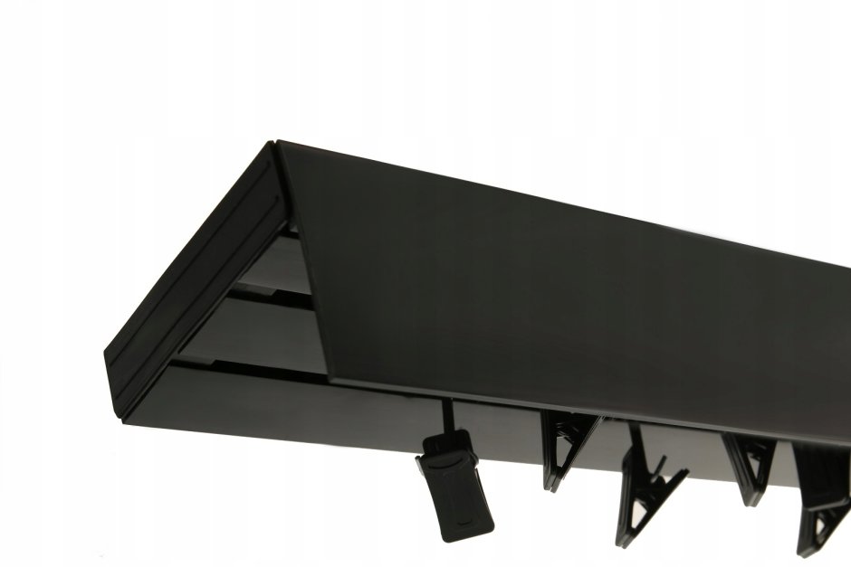 Шина потолочная черная для штор