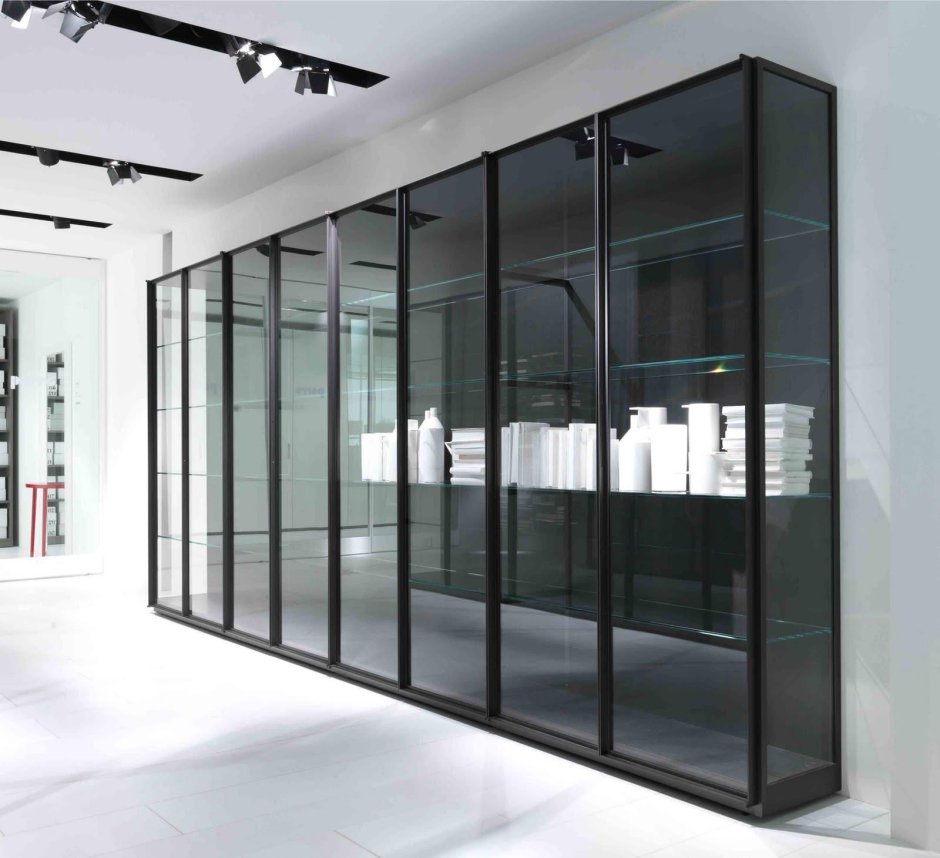 Шкаф с прозрачными дверцами