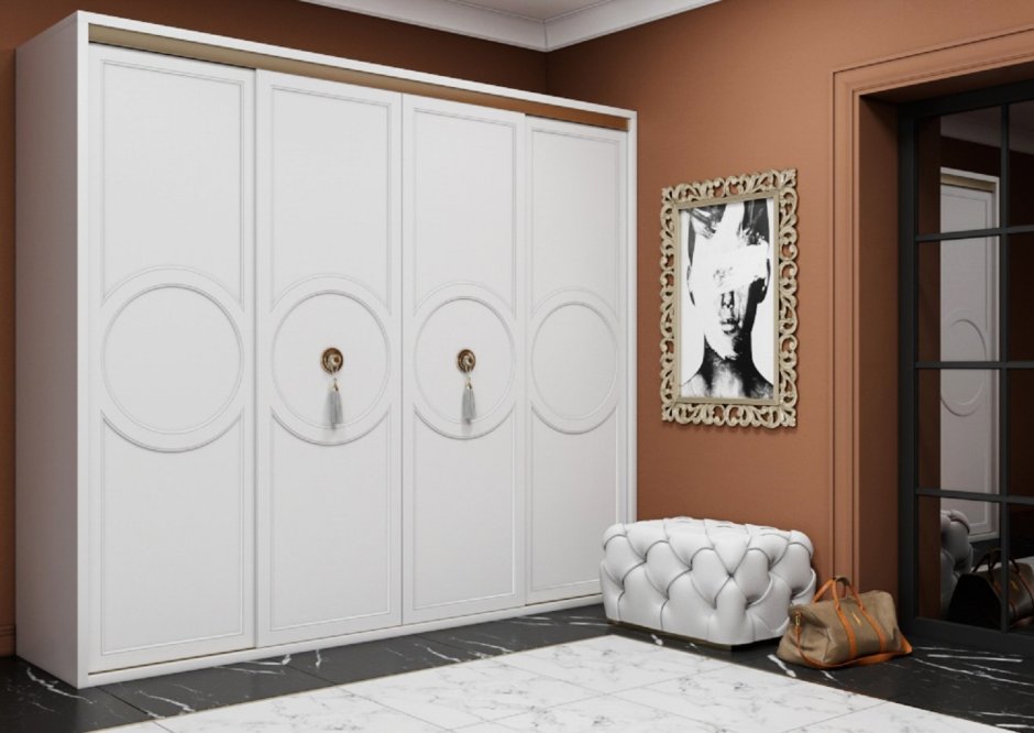 Шкафы с фрезерованными фасадами Модерн Италия