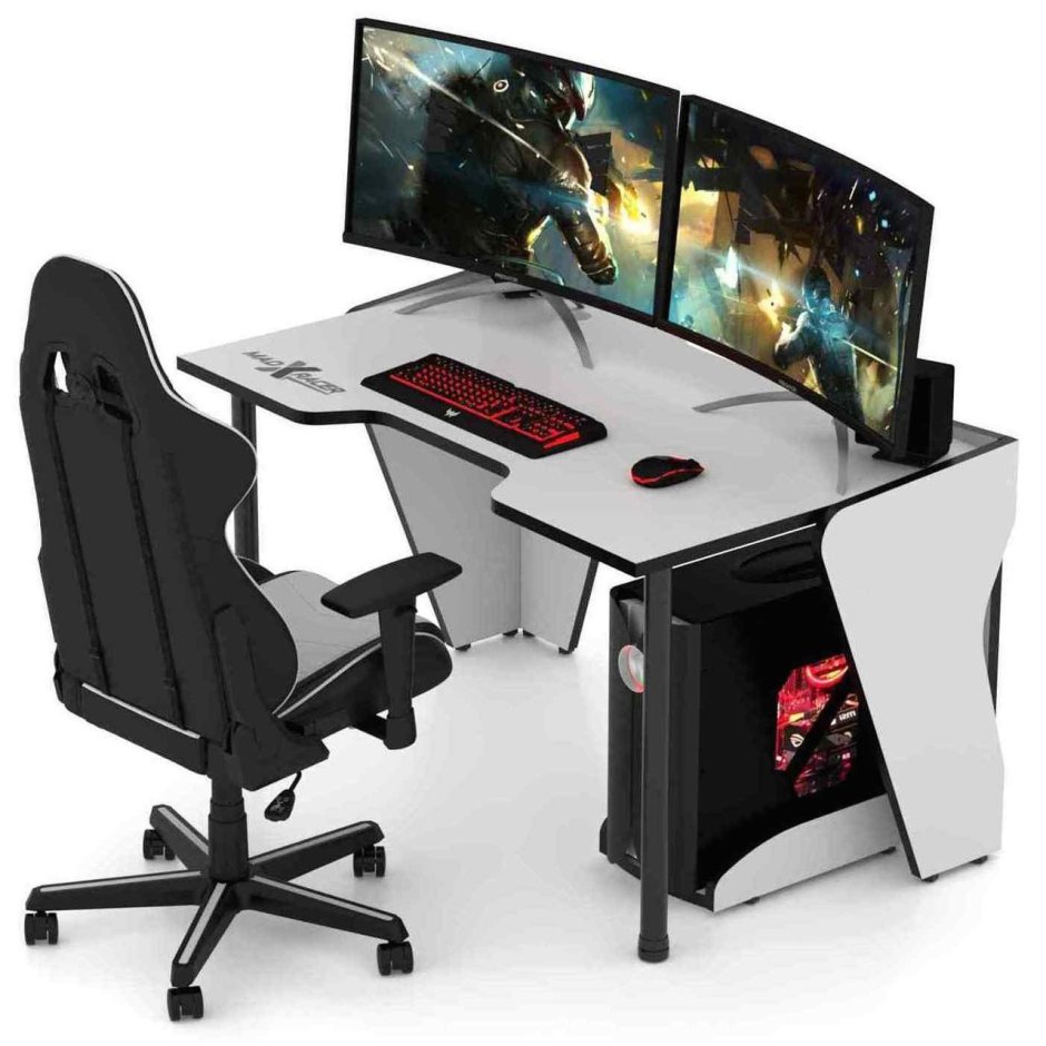 Стол MADXRACER King gt14/White-b
