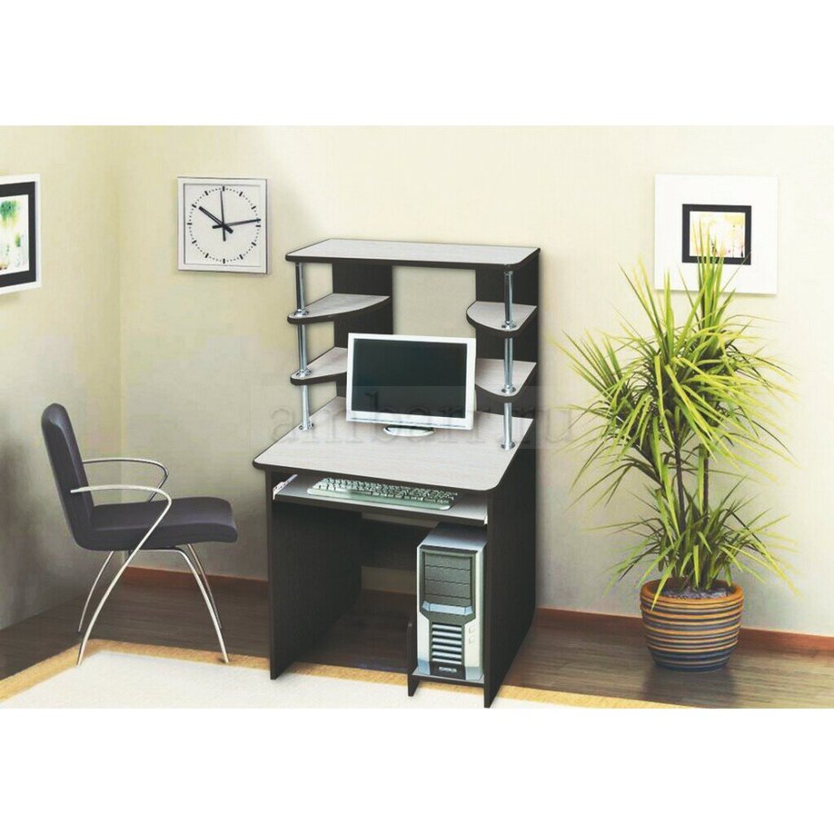 Троян-3 км.351.104 стол компьютерный дуб венге/дуб