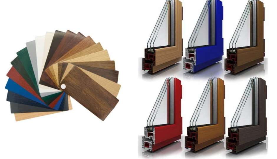 Рехау цвета ламинации профиля ПВХ окна