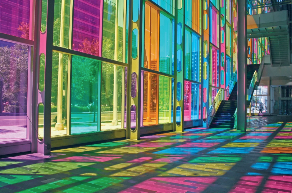 Стемалит в витраже