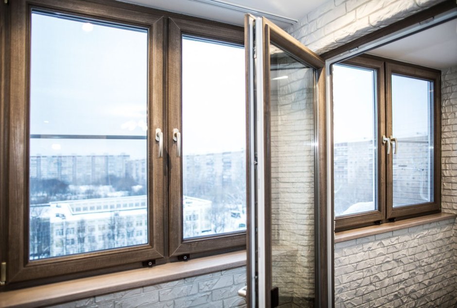 Ламинация окон Рехау